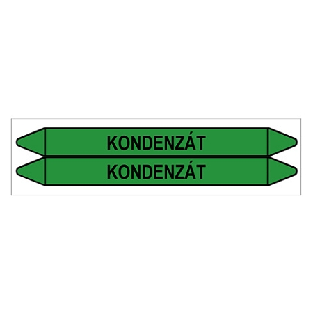 Značení potrubí, kondenzát,2 ks, 450 × 52 mm